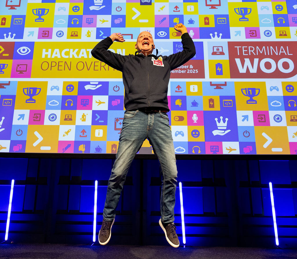 The organizer of the hackaton, Marc Minnee, showed lots of energy!